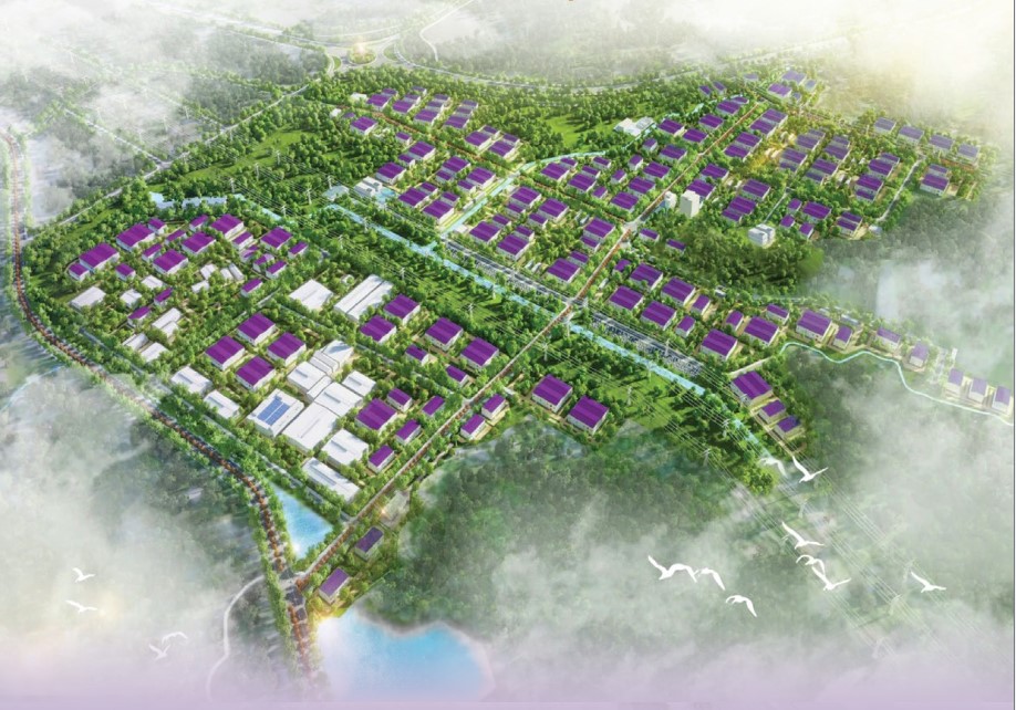 Mô hình phối cảnh tổng thể của khu công nghiệp Bình Phú - Tỉnh Phú Thọ