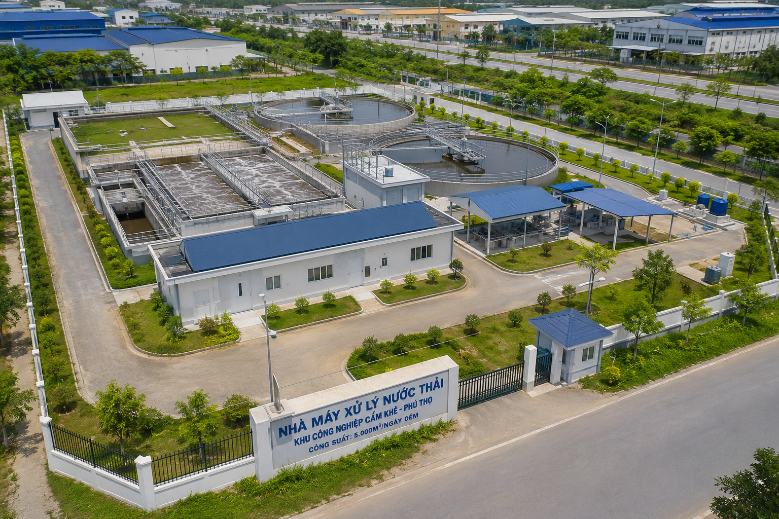 Nhà máy xử lý nước thải tập trung của KCN Cẩm Khê - Tỉnh Phú Thọ